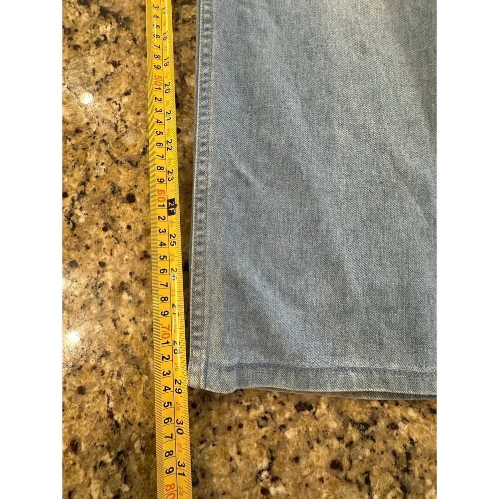 VINTAGE 70s Levi’s Orange Tab Bootcut Wide Leg Light Wash Denim Jeans Men 36x29 - Picture 16 of 16